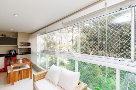 Varanda da Sala de apartamento à venda com 3 quartos, 127m² em Vila Gertrudes, São Paulo