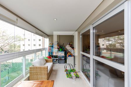 Varanda da Sala de apartamento à venda com 3 quartos, 127m² em Vila Gertrudes, São Paulo