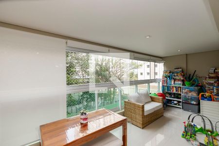 Varanda da Sala de apartamento à venda com 3 quartos, 127m² em Vila Gertrudes, São Paulo