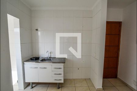 Sala/Cozinha de apartamento à venda com 2 quartos, 48m² em Vila Tibiriçá, Santo André