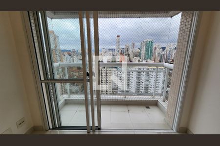 Vista da Sala de apartamento para alugar com 3 quartos, 100m² em Boqueirão, Santos