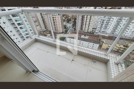 Varanda da Sala de apartamento para alugar com 3 quartos, 100m² em Boqueirão, Santos