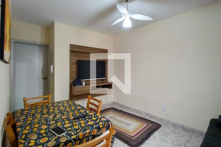 Sala de apartamento para alugar com 1 quarto, 45m² em Boqueirão, Praia Grande