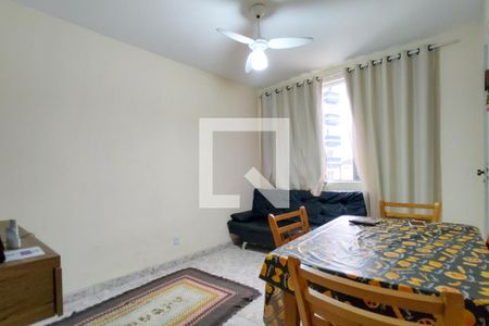 Sala de apartamento para alugar com 1 quarto, 45m² em Boqueirão, Praia Grande