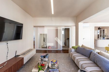 Sala de TV de apartamento à venda com 3 quartos, 144m² em Santa Cecília, São Paulo