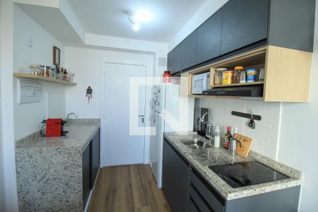 Cozinha de apartamento à venda com 1 quarto, 26m² em Brás, São Paulo