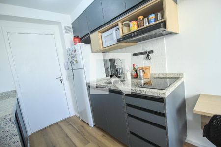 Cozinha de apartamento à venda com 1 quarto, 26m² em Brás, São Paulo