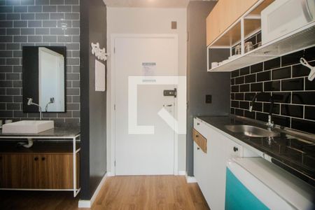 Cozinha de kitnet/studio à venda com 1 quarto, 27m² em Santa Cecília, Porto Alegre