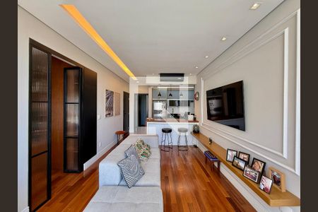 Sala de apartamento para alugar com 2 quartos, 85m² em Cidade Monções, São Paulo