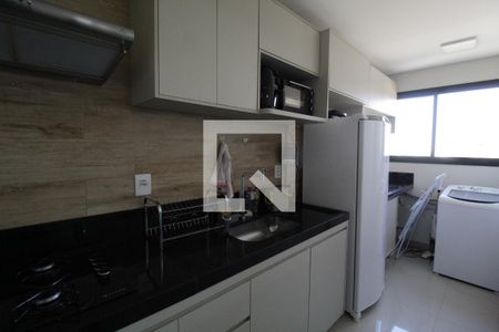 Cozinha de apartamento para alugar com 2 quartos, 50m² em Umuarama, Uberlândia