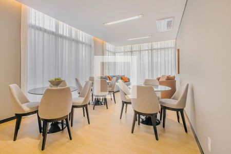 Área comum - Espaço Gourmet de kitnet/studio para alugar com 1 quarto, 26m² em Cerqueira César, São Paulo