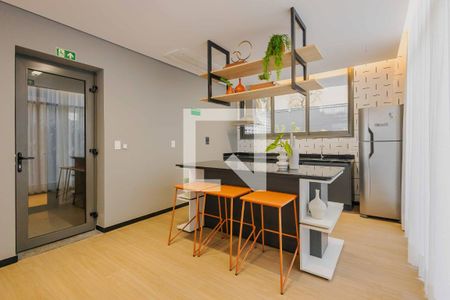 Área comum - Espaço Gourmet de kitnet/studio para alugar com 1 quarto, 26m² em Cerqueira César, São Paulo