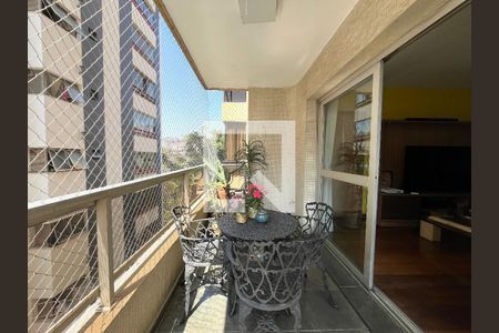 Varanda da Sala de apartamento à venda com 4 quartos, 168m² em Vila Monte Alegre, São Paulo