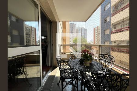 Varanda da Sala de apartamento à venda com 4 quartos, 168m² em Vila Monte Alegre, São Paulo