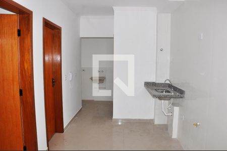 Detalhe - Sala e Cozinha de apartamento para alugar com 2 quartos, 40m² em Jardim Mangalot, São Paulo