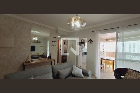 Sala de apartamento para alugar com 1 quarto, 53m² em Vila Caiçara, Praia Grande