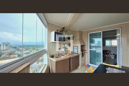 Área gourmet de apartamento para alugar com 1 quarto, 53m² em Vila Caiçara, Praia Grande