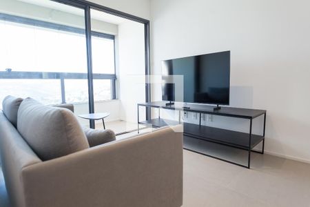 Sala de TV de apartamento para alugar com 2 quartos, 73m² em Vila da Serra, Nova Lima