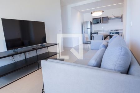 Sala de TV de apartamento para alugar com 2 quartos, 73m² em Vila da Serra, Nova Lima