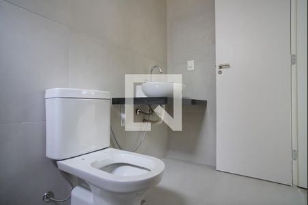 Banheiro da Suíte de apartamento à venda com 1 quarto, 54m² em Três Figueiras, Porto Alegre