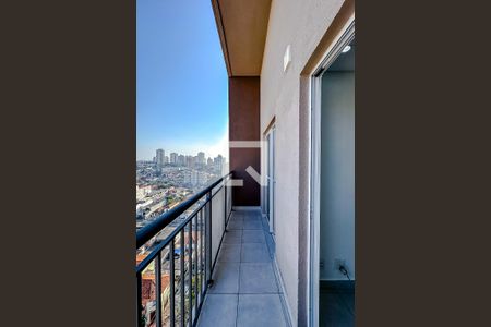 Varanda da Sala de apartamento para alugar com 1 quarto, 27m² em Jardim da Gloria, São Paulo