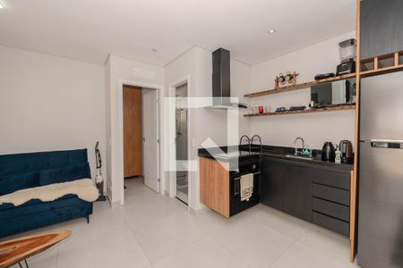 Sala/Cozinha de apartamento à venda com 1 quarto, 43m² em Bela Vista, São Paulo