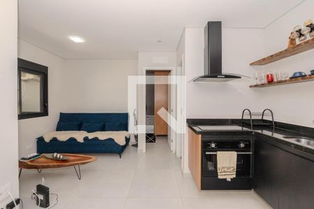 Sala/Cozinha de apartamento à venda com 1 quarto, 43m² em Bela Vista, São Paulo