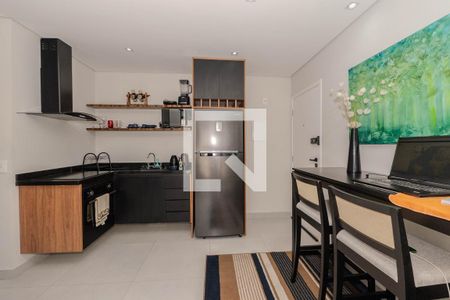 Sala/Cozinha de apartamento à venda com 1 quarto, 43m² em Bela Vista, São Paulo