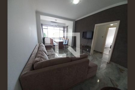 Sala de apartamento para alugar com 3 quartos, 110m² em Centro, São Vicente