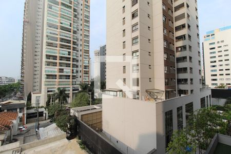 Vista da Varanda de kitnet/studio à venda com 1 quarto, 22m² em Indianópolis, São Paulo