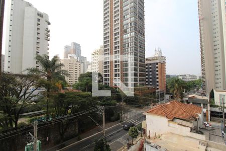 Vista da Varanda de kitnet/studio à venda com 1 quarto, 22m² em Indianópolis, São Paulo