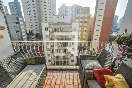 Varanda da Sala de apartamento à venda com 3 quartos, 113m² em Vila Bastos, Santo André