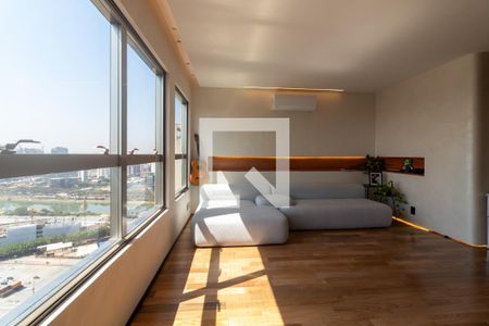 Sala de apartamento para alugar com 1 quarto, 75m² em Jardim Fonte do Morumbi, São Paulo