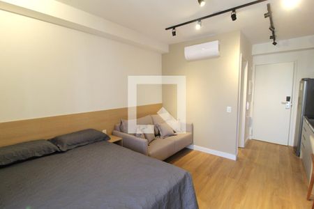 Sala/Quarto de kitnet/studio para alugar com 1 quarto, 24m² em Indianópolis, São Paulo