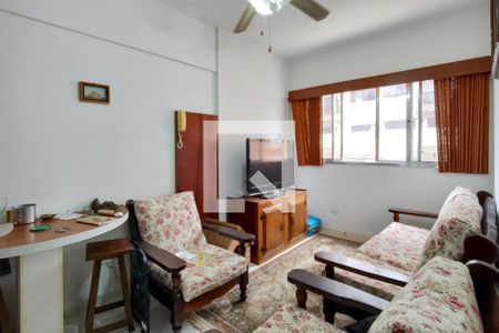 Sala de apartamento para alugar com 1 quarto, 50m² em Tupi, Praia Grande