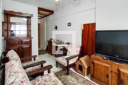 Sala de apartamento para alugar com 1 quarto, 50m² em Tupi, Praia Grande