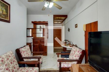 Sala de apartamento para alugar com 1 quarto, 50m² em Tupi, Praia Grande