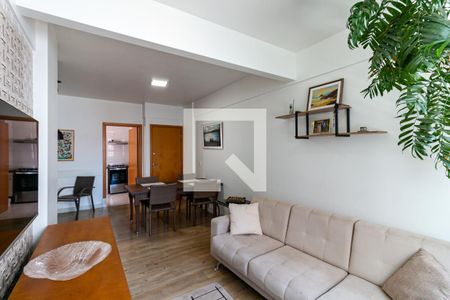 Sala de apartamento à venda com 2 quartos, 68m² em União, Belo Horizonte