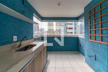 Varanda da Sala de apartamento à venda com 2 quartos, 60m² em Vila Valparaíso, Santo André