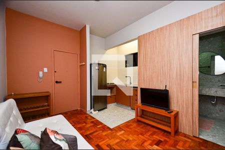 Sala de apartamento para alugar com 1 quarto, 40m² em Centro, Belo Horizonte