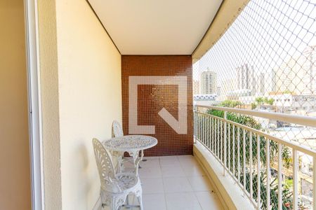 Varanda Sala de apartamento à venda com 2 quartos, 62m² em Vila Azevedo, São Paulo