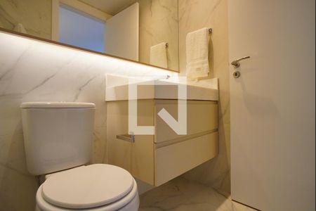 Banheiro Corredor de kitnet/studio à venda com 1 quarto, 44m² em Petrópolis, Porto Alegre