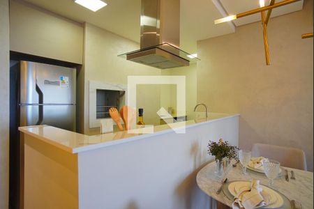 Cozinha de kitnet/studio à venda com 1 quarto, 44m² em Petrópolis, Porto Alegre