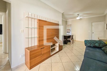 sala de apartamento para alugar com 2 quartos, 90m² em Jardim Tres Marias, Guarujá