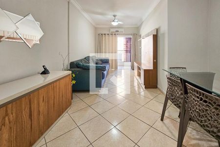 sala de apartamento para alugar com 2 quartos, 90m² em Jardim Tres Marias, Guarujá