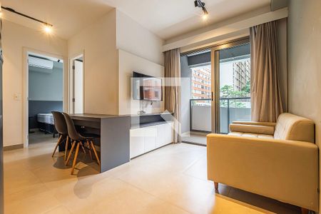 Sala/Cozinha de apartamento para alugar com 2 quartos, 41m² em Pinheiros, São Paulo