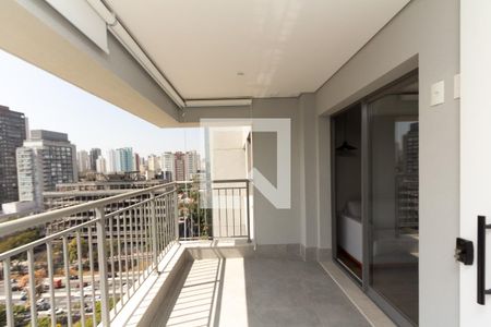 Varanda da Sala de apartamento para alugar com 2 quartos, 65m² em Indianópolis, São Paulo