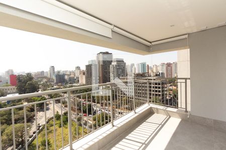 Varanda da Sala de apartamento para alugar com 2 quartos, 65m² em Indianópolis, São Paulo