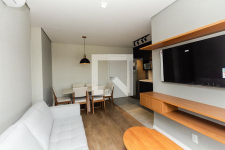 Sala de apartamento para alugar com 2 quartos, 65m² em Indianópolis, São Paulo