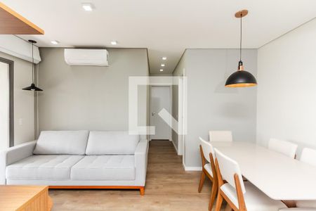 Sala de apartamento para alugar com 2 quartos, 65m² em Indianópolis, São Paulo